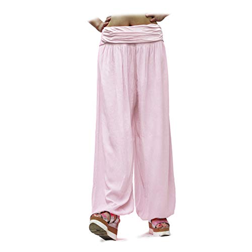 Glamexx24 Damen Haremshose leichte Pumphose Aladin-Hose Sarouelhose Yogapant Pluderhose Freizeithose Sommerhose von Glamexx24