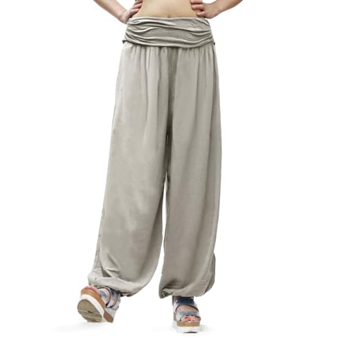 Glamexx24 Damen Haremshose leichte Pumphose Yogapant Pluderhose Freizeithose Sommerhose Aladin-Hose Sarouelhose von Glamexx24