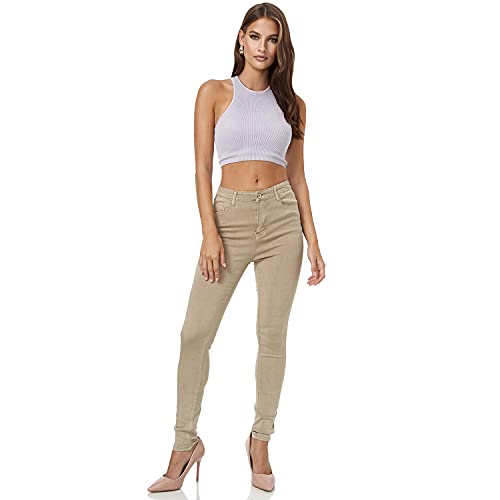 Glamexx24 Damen High Waist Skinny Jeans: Female Stretch Hose Slim Fit Jeans für Frühling, Sommer, Herbst, Winter, Jede Jahreszeit von Glamexx24
