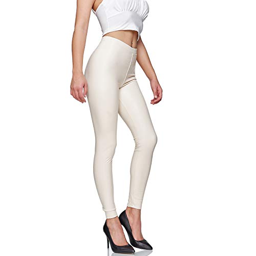 Glamexx24 Damen Kunstleder High Waist Leggings Skinny Hose Leder-Optik Treggings von Glamexx24