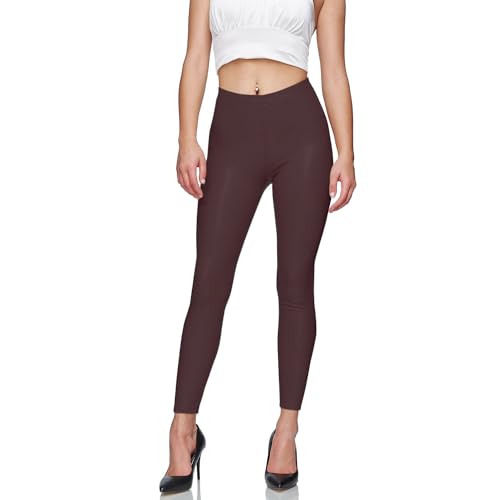 Glamexx24 Damen Kunstleder High Waist Leggings Skinny Hose Leder-Optik Treggings von Glamexx24