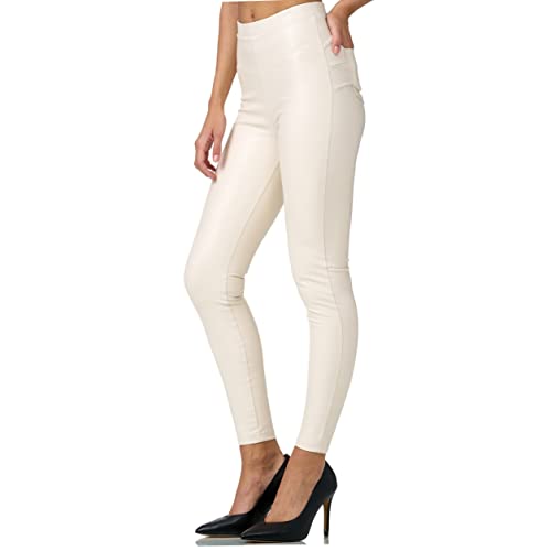 Glamexx24 Damen Kunstleder High Waist Leggings Skinny Hose Leder-Optik Treggings von Glamexx24