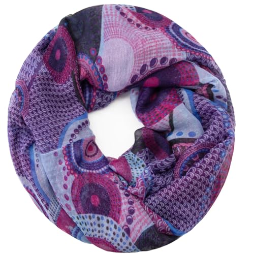 Glamexx24 Damen Loop Schal Basic Schlauchschal Halstuch Leicht Rundschal Halstücher Mehrfarbig Loopschal von Glamexx24
