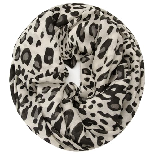 Glamexx24 Damen Loop Schal Leopard Muster Langschal Schlauchschal Tuch Loopschal Mädchen Animal Print Tuch von Glamexx24