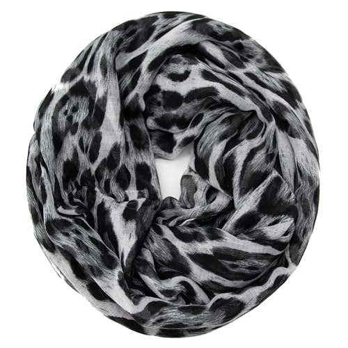 Glamexx24 Damen Loop Schal Leopard Muster Langschal Schlauchschal Tuch Loopschal Mädchen Animal Print Tuch von Glamexx24