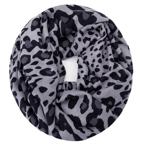 Glamexx24 Damen Loop Schal Leopard Muster Langschal Schlauchschal Tuch Loopschal Mädchen Animal Print Tuch von Glamexx24