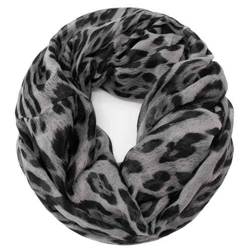 Glamexx24 Damen Loop Schal Leopard Muster Langschal Schlauchschal Tuch Loopschal Mädchen Animal Print Tuch von Glamexx24