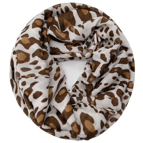 Glamexx24 Damen Loop Schal Leopard Muster Langschal Schlauchschal Tuch Loopschal Mädchen Animal Print Tuch von Glamexx24