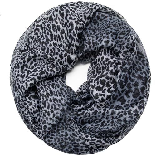 Glamexx24 Damen Loop Schal Leopard Muster Loopschal Langschal Schlauchschal Tuch Mädchen Animal Print Tuch von Glamexx24