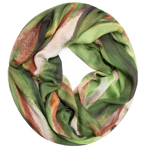 Glamexx24 Damen Loop Schal Sommer Schlauchschal Farbverlauf Rundschal Leicht Loopschal Halstuch von Glamexx24