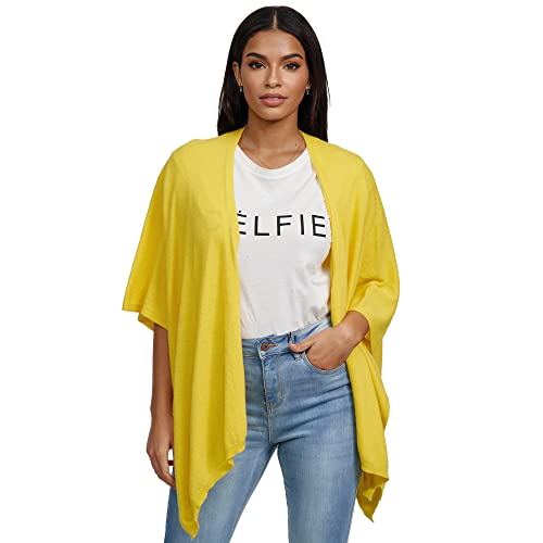 Glamexx24 Damen Poncho Schal Cashmere Feeling Strick Cape Frauen Poncho Cardigan XXL Umhängetuch für Frühling und Herbst Made in Italy Glamexx24 Damen Poncho Schal Cashmere Feeling Strick Cape Frauen Poncho Cardigan XXL Umhängetuch für Frühling und Herbst Made in Italy von Glamexx24