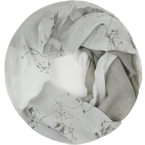 Glamexx24 Damen Schal Loop Schlauchschal Langschal mit Muster Loopschal Tuch Halstuch Rundschal Leicht von Glamexx24