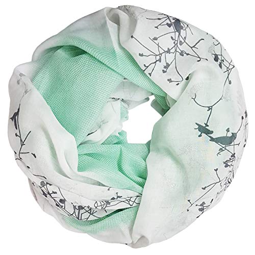 Glamexx24 Damen Schal Schlauchschal Langschal mit Muster Loop schal Loopschal Tuch Halstuch Rundschal Leicht von Glamexx24