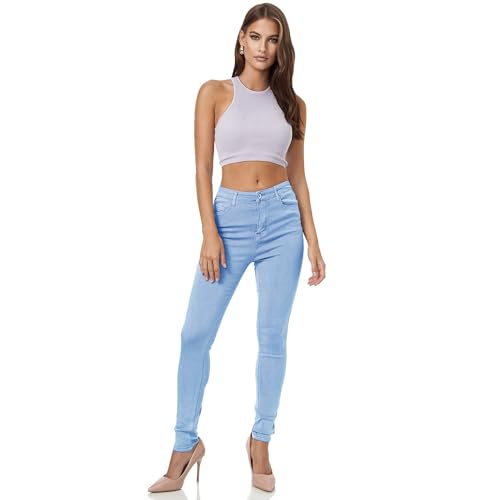 Glamexx24 Damen Skinny Fit Jeans High-Waist Strecht Hose von Glamexx24