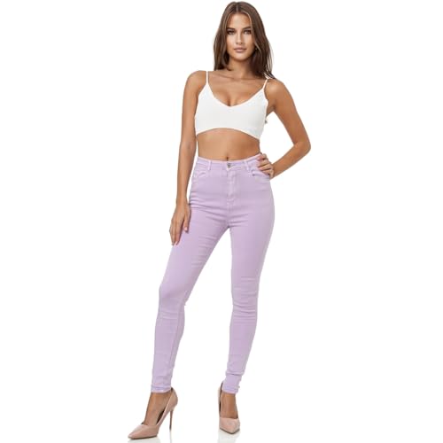 Glamexx24 Damen High Waist Skinny Jeans: Female Stretch Hose Slim Fit Jeans für Frühling, Sommer, Herbst, Winter, Jede Jahreszeit von Glamexx24