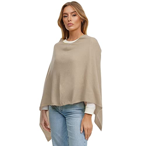 Glamexx24 Damen Strick Poncho Unifarbe Cape Feinstrick XXL Pullover - Eleganz, Stil und Komfort in einem von Glamexx24