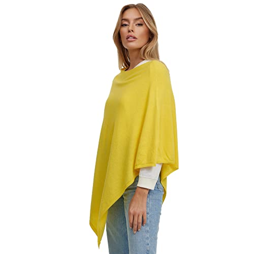 Glamexx24 Damen Strick Poncho Unifarbe Cape Feinstrick XXL Pullover - Eleganz, Stil und Komfort in einem von Glamexx24