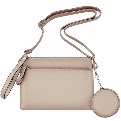 Glamexx24 Damen Umhängetasche Kunstleder Crossbody Bag mit Klein Geldbörse, Verstellbar Abnehmbarem Schultergurt Moderne Handtasche für Frauen von Glamexx24