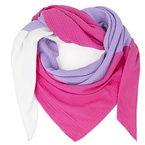 Glamexx24 Damen XXL Schal Dreieckschal Dreieckstuch Halstuch musselin Schal Poncho viele Farbkombinationen aus Baumwolle made in italy Glamexx24 Damen XXL Schal Dreieckschal Dreieckstuch Halstuch musselin Schal Poncho viele Farbkombinationen aus Baumwolle made in italy von Glamexx24