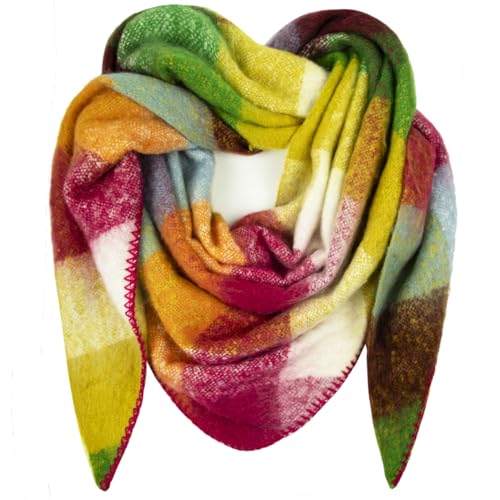 Glamexx24 Damenschal Damenhalstuch Herrenhalstuch Mehrfarbig mit Muster Winterschal sehr warm und weich XXL Schal für viele Angelegenheiten dreieckige Form Glamexx24 Damenschal Damenhalstuch Herrenhalstuch Mehrfarbig mit Muster Winterschal sehr warm und weich XXL Schal für viele Angelegenheiten dreieckige Form von Glamexx24