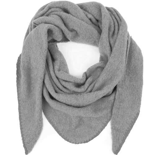Glamexx24 Damenschal Dreieckstuch Damen Halstuch warmer Strickschal Kuscheliger Winterschal in viele Farben Weicher angenehm zu tragen von Glamexx24