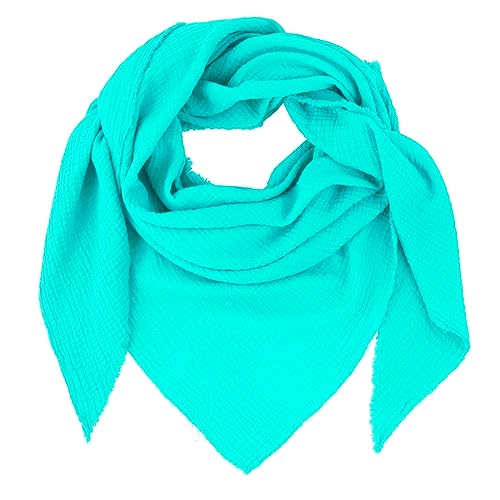 Glamexx24 Damenschal Musselin Dreieck Schal, XXL Schal verschiedenen Farben Halstuch Winterschal aus Baumwolle Hergestellt in Italien von Glamexx24