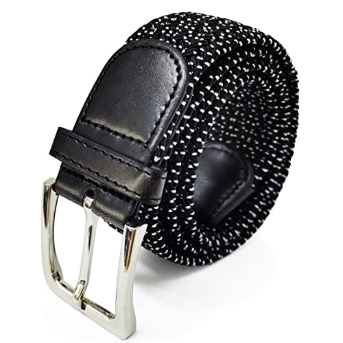 Glamexx24 Elastischer Gürtel Stoffgürtel Stretchgürtel: Unisex Geflochtener Dehnbarer Gürtel für Damen und Herren, Breite 3.5cm Länge 90cm bis 120cm von Glamexx24