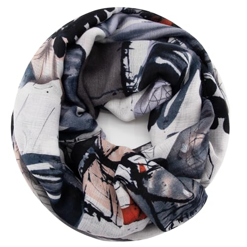 Glamexx24 Loop Schal Schlauchschal Leichter Damen Schal Mehrfarbig Rundschal Halstücher Sommerschal Loopschal Halstuch von Glamexx24