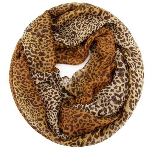 Glamexx24 Loop Schal Schlauchschal Leichter Damen Schal Mehrfarbig Rundschal Halstücher Sommerschal Loopschal Halstuch von Glamexx24