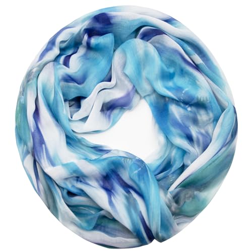Glamexx24 Loop Schal für Damen Sommer Schlauchschal Farbverlauf Rundschal Leichter Regenbogen Loopschal Halstuch von Glamexx24