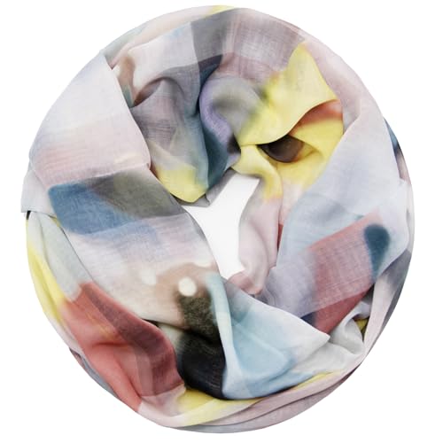 Glamexx24 Loop Schal für Damen Sommer Schlauchschal Farbverlauf Rundschal Leichter Regenbogen Loopschal Halstuch von Glamexx24