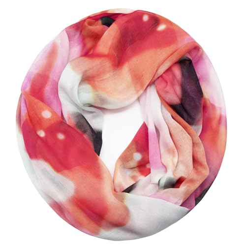 Glamexx24 Loop Schal für Damen Sommer Schlauchschal Farbverlauf Rundschal Leichter Regenbogen Loopschal Halstuch von Glamexx24