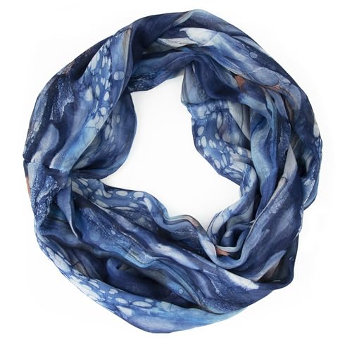 Glamexx24 Loop Schlauchschal für Damen, Farbverlauf Sommer Loop Rundschal Leichter Verlauf Regenbogen Sommerlicher Schal von Glamexx24