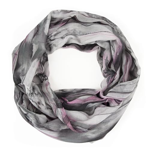 Glamexx24 Loop Schlauchschal für Damen, Farbverlauf Sommer Loop Rundschal Leichter Verlauf Regenbogen Sommerlicher Schal von Glamexx24