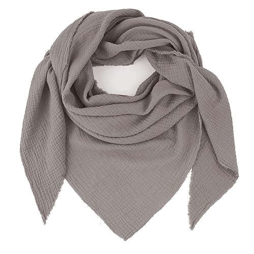 Glamexx24 Musselin Tuch Damen Dreieck Schal, XXL Schal verschiedenen Farben Halstuch Winterschal aus Baumwolle Hergestellt in Italien von Glamexx24