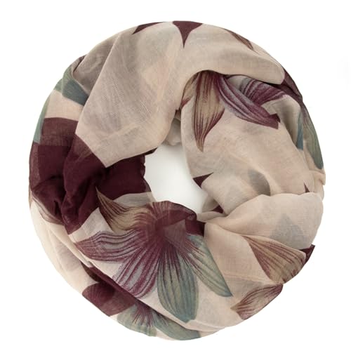 Glamexx24 Schal Damen Schlauchschal Langschal mit Muster Loop schal Loopschal Tuch Halstuch Rundschal Leicht von Glamexx24