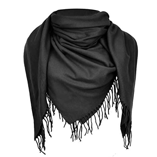 Glamexx24 Schal Damen Warm Herbst Winter Schultertuch mit Fransen Baumwolle Schals und Tücher Herren Umschlagtuch Winterschal von Glamexx24