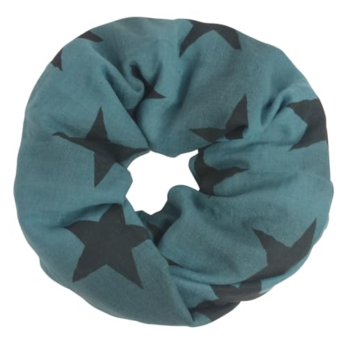 Glamexx24 Schal mit Stern Schlauchschal Damen Langschal Loop Schal Tuch Halstuch, Geeignet für die Kombination von Frühling, Sommer, Herbst und Winter von Glamexx24