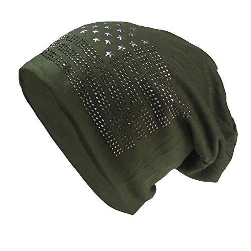 Glamexx24 Stern Long Beanie Mütze Unisex Stern Muster Hut warm und weich im Sommer Herbst und Winter von Glamexx24