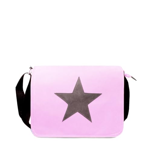 Glamexx24 Tasche Handtaschen Schultertasche Umhängetasche mit Stern Muster Tragetasche Laptoptasche Messenger Bag Herren für Arbeit Freizeit oder Schule von Glamexx24