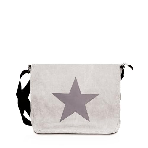 Glamexx24 Tasche Handtaschen Schultertasche Umhängetasche mit Stern Muster Tragetasche Laptoptasche Messenger Bag Herren für Arbeit Freizeit oder Schule von Glamexx24