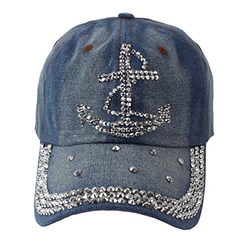 Glamexx24 Topstyle Jeans Cap im Vintage Style mit Stern und Strasssteinen Baseball von Glamexx24