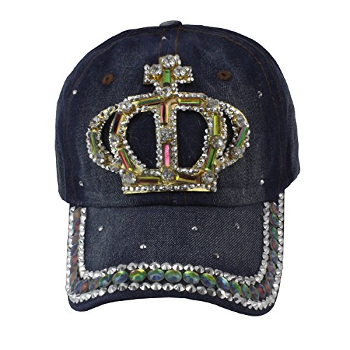 Glamexx24 Topstyle Jeans Cap im Vintage Style mit Stern und Strasssteinen Baseball von Glamexx24