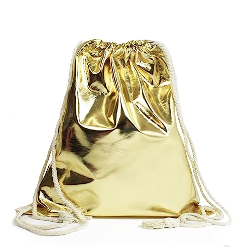 Glamexx24 Turnbeutel Rucksack Gymbag Gym Bag (Gold, Onesize) von Glamexx24