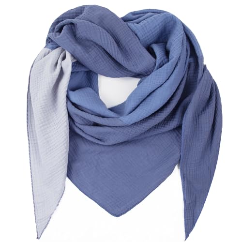 Glamexx24 XXL Damenschal Damenhalstuch viele Farben Unisex Dreiecksform Extra groß Sommerschal Herbstschal dünner Schal weich viele Farbkombinationen Leichter Schal von Glamexx24