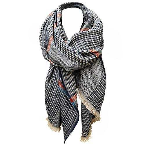Glamexx24 XXL Schal Tuch Kuschelige warme Karo Scarf wunderschöne Damen Poncho Schal Oversized Deckenschal von Glamexx24