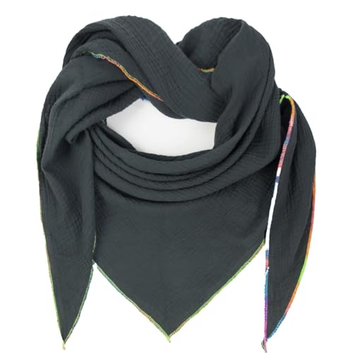 Glamexx24 XXL Schal für Damen oder Herren. Baumwollschal mit Farbverlauf an der Naht. Winterschal. Sehr warm und weich auf der Haut Made Italy von Glamexx24