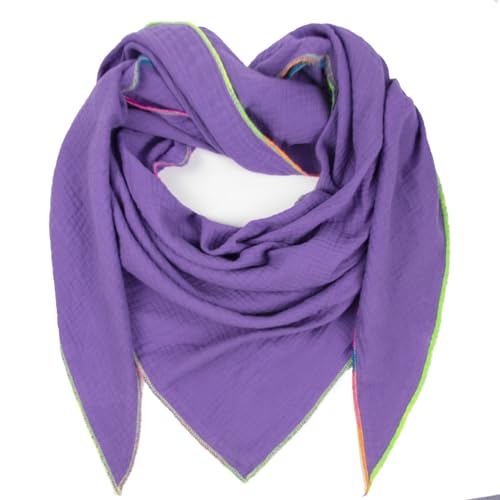 Glamexx24 XXL Schal für Damen oder Herren. Baumwollschal mit Farbverlauf an der Naht. Winterschal. Sehr warm und weich auf der Haut Made Italy von Glamexx24