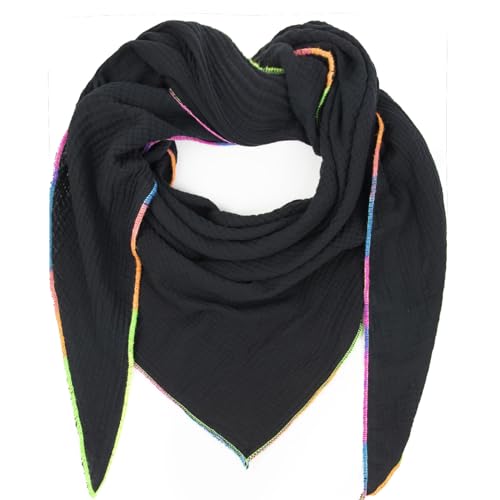 Glamexx24 XXL Schal für Damen oder Herren. Baumwollschal mit Farbverlauf an der Naht. Winterschal. Sehr warm und weich auf der Haut Made Italy von Glamexx24