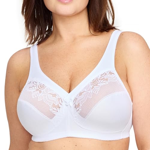 Glamorise Damen 1003 Minimizer Bra, Weiß, 115F von Glamorise